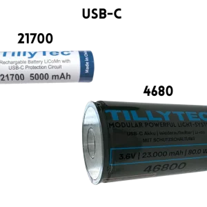 Tilly Akku mit USB-C Ladung, TillyTec